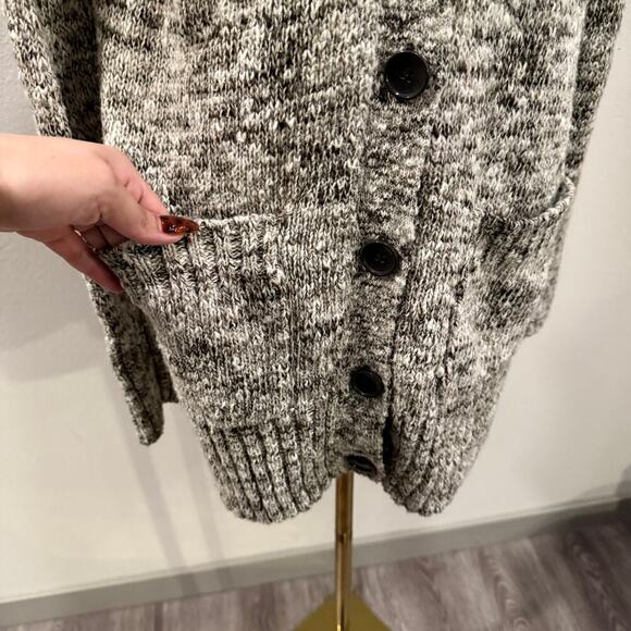 Caslon Marled Knit Long Cardigan Pockets Women M Cozy Fall Wool Blend Cozy Chic - Picture 3 of 9